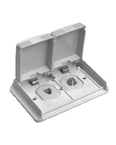 Receptacle; Outdoor Use; One F-Jack and One Modular Telephone Plug; Single Receptacle; White; Plastic; Receptacle and Cover; Packaged