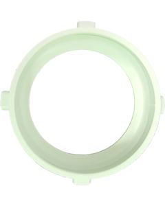 Sewer Hose Connector; Locking Ring To Connect Sewer Hose To RV Holding Tank; Bayonet Ring For Connecting 3 Inch Sewer Hose; 3 Inch Inside Diameter x 4 Inch Outside Diameter; White
