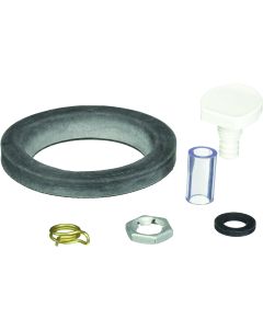 Toilet Flush Nozzle Kit; Replacement For Aqua-Magic ® Style Plus Permanent Toilets; White; With Nozzle/ Clamp/ Nut/ Gasket/ Flush Hose/ Closet Flange Seal
