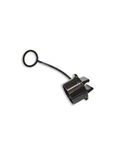 Trailer Plug Cover; Use To Protect 7-Pin Trailer Plug From Dirt/ Bugs And Water; Black
