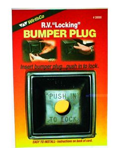 WirthCo, RV LOCKING BUMPER PLUG - 4IN WHITE RUBBER