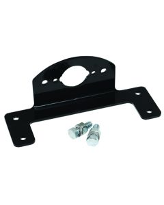 Trailer Wiring Connector Mounting Bracket; Use To Mount 4/ 5/ 6 Round Pole Brackets; Angled; Black; Without Dust Cover; Single