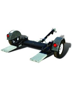 Car Dolly; KarKaddy X; Use For Towing Vehicles With 42 Inch Minimum and 78 Inch Maximum Towed Vehicle Tread Width; 4800 Pound Towed Vehicle Weight/ 3500 Pound Axle Capacity; With Hydraulic Surge Brakes/ With Disc Brakes; 131 Inch Overall Length/ 95 Inch O