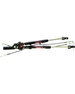 Tow Bar; Excali-Bar III; Class IV; 10500 Pound Towing Capacity; 2 Inch Receiver Mount; Independent Vertical Bolt Design; Mount To Baseplate; Black; Stainless Steel; Collapsible Arms; With Inch Safety Chains