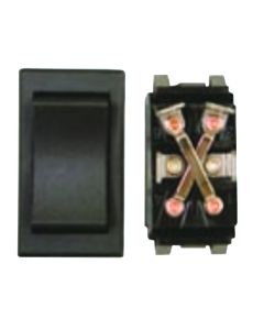 Heavy-Duty Momentary On/Off Switch - Black, 4 Lead