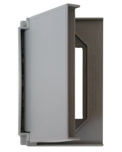 Receptacle Cover; Decor ®; For Switches/ Receptacles/ GFCIs/ Power Outlets; Gray; Thermoplastic
