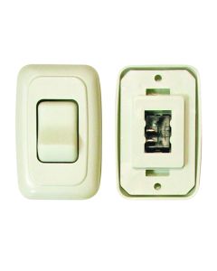 Valterra, SINGLE CONTOUR ON/OFF SWITCH WITH BASE AND PLATE - WHITE
