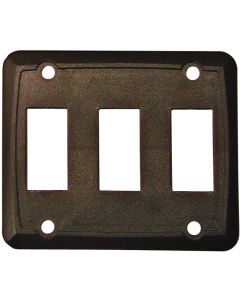 Valterra, TRIPLE FACE PLATE - BROWN 1/CARD