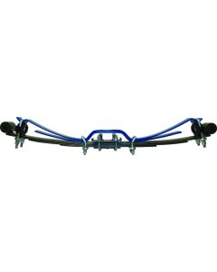 Helper Spring Kit; Pro Series ™; Leaf Spring Design; Rear Upper; 2500 Pound Load Capacity; Steel; With Silent Ride Bushings/ 2 Springs/ U Bolts/ Hardware
