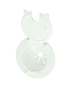 Cable Hatch Round - Polar White