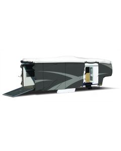 Wind Tyvek 5th Wheel Cover, 25'7"-28' , Gray Polypropylene / White Tyvek