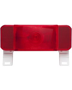 RV Combination Tail Light, Driver Side With License Illuminator, White Base
