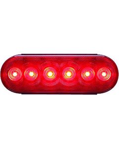 Optronics, Trailer Light; FLEET Count ™; Stop/ Turn/ Tail Light; LED; Oval; Red; 6.46 Inch Length x 2.28 Inch Width
