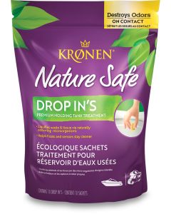 Waste Holding Tank Treatment; KRONEN ™; Biological Treatment Used To Break Down And Liquefy Waste And Tissue To Prevent Messy Clogs; Without Formaldehyde; Without Deodorant; Individual Dose Pouches; Bag Of 10 Treatments
