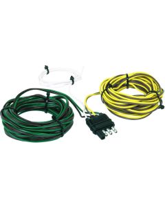 Hopkins MFG, Trailer Wiring Connector; Trailer Side; 4-Way Flat Y Harness; 30 Foot Length