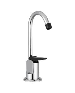 Faucet; Used For Drinking Fountain; Single Piece Deck Mount; 6 Inch Hi-Arc Spout; Single Lever Handle; Chrome Plated; 3/8 Inch Internal Pipe Size
