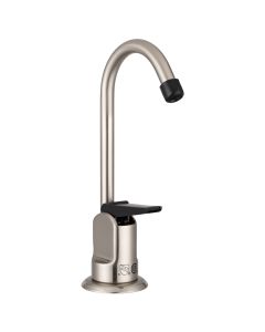 Faucet; Used For Drinking Fountain; Single Piece Deck Mount; 6 Inch Hi-Arc Spout; Single Lever Handle; Brushed Satin Nickel Plated; 3/8 Inch Internal Pipe Size
