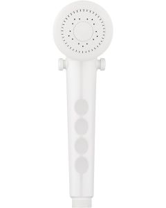Shower Head; Hand-Held; White; Water Saving Trickle Valve Switch On Shower Head

