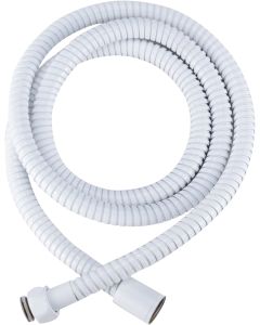 Shower Head Hose; 60 Inch Length; Fits All Standard RV Shower Faucets/ Shower Head Dura Faucet Models; White/ Stainless Steel
