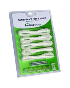 Pleated Shade First Aid Kit- White
