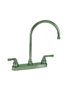 Faucet-8" Plastic Kitchen W/ Gsnk Spt & Tpt Hdls Chrome
