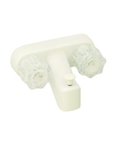 Crystal Handles w/ Vac Breaker, White