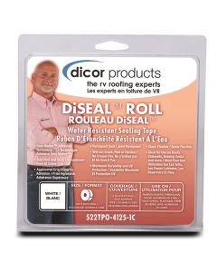Roof Repair Tape; Use To Seal Leaks On RV Roof; Thermoplastic Olefin Plastic Roof (TPO); 4 Inch Width x 12-1/2 Foot Length; White
