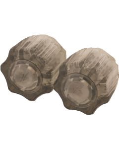 Clear Crystal Hot And Cold Handle Pair