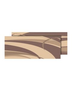 Patio Mat; Graphic Design; 12 Foot Length x 9 Foot Width; Brown/ Beige; Polypropylene; Reversible Fabric; Mold And Mildew Resistant; Without Grommets; With Storage Bag; With Corner Tie-Downs
