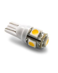 Multi Purpose Light Bulb - LED; 194/ 906 T10 Wedge LED; Bright White; 5 LED/ 60 Lumen; Single

