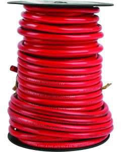 WIRE SPOOL - STARTER CABLE, 4 GAUGE; RED 100 FT