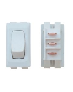 Interior Light Switch; Diamond Group; 2-Way Lighting; 16 Amp At 125 Volt AC/ 3/4 HP/ UL/ CSA/ VDE; Rocker; Single Pole Single Throw; 1.125 Inch x 0.55 Inch Cutout Size; 1.23 Inch x 0.68 Inch Overall Size; Non-Lighted; Ivory; 1 Per Card
