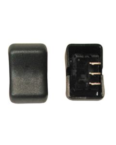 Multi Purpose Switch; Diamond Group; For Water Heaters/ Steps/ Lighting; Single Pole Double Throw; 125 Volt AC; 16 Amp; Rocker; On/ Off/ On; Non-Lighted; Black; 0.60 Inch Width x 0.86 Inch Height; 1 Per Card
