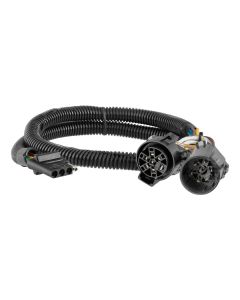 Trailer Wiring Connector; Vehicle Side; Plug and Play; Adds 4 Way Flat And 7-Way RV Blade At The Bumper; With Dust Cover

4WAY FLAT ADDITION TO OEM 7WAY HARNESS
