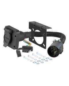 Trailer Wiring Connector; Vehicle Side; Fits USCAR Equipped Vehicles With Factory Tow Plugs; With 4-Way Flat and 6 Round Connections

US CAR TO 6 ROUND AND 4 FLAT

