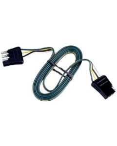 Trailer Wiring Connector; 4-Way Flat to 4-Way Flat; 24 Inch Lead Wire Length
