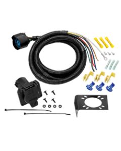 Trailer Wiring Connector; Vehicle End; 7 Way Round; 7 Foot Lead Wire Length
