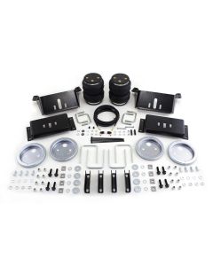 Helper Spring Kit; Load Lifter 5000 ™; Air Spring; Frame Mount; Upto 5000 Pounds Of Leveling Capacity; Air Adjustable From 5 To 100 PSI; Rubber; With Air Springs/ Brackets/ Roll Plate/ Air Lines/ Fittings/ Valves/ Installation Hardware; Air Compressor Sol