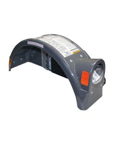 Trailer Fender; KarKaddy; Replacement Left Fender For Demco KarKaddy; Gray; Polyethylene; With Sealed Light
