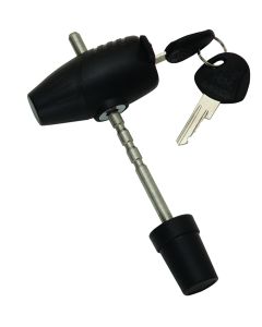 Trailer Coupler Lock; Latch Lock; Adjustable from 9/16 Inch to 2-3/4 Inch Span; 1/4 Inch Diameter Pin; With 2 Keys
