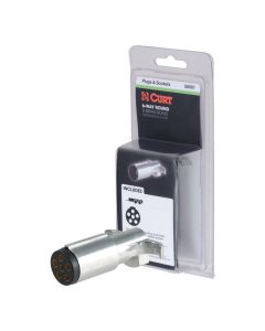 Trailer Wiring Connector; Trailer Side; 6-Way Round; Single; Die-Cast
