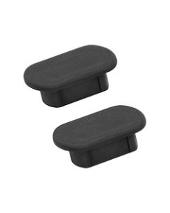 Fifth Wheel Trailer Hitch Cover; 16K Series; Replacement Puck Cover For 16K/ 18K/ 24K Series; Rubber; Black; Set of 2
