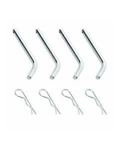 PFifth Wheel Trailer Hitch Rail Pin; Outboard; Replacement Hole Style Pins For Reese Outboard Rails; Set Of 2 Pins And Clips; Retail Package

