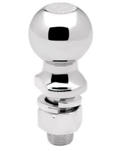 Trailer Hitch Ball; 2-5/16 Inch Ball; 7500 Gross Trailer Weight Capacity; 1 Inch Diameter 2-1/8 Inch Long Shank; Chrome; Steel; Single; Bagged
