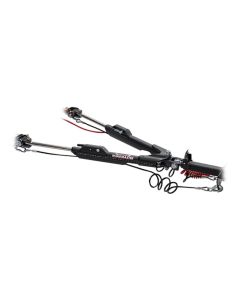 Tow Bar; NightHawk; For Use With BlueOx Baseplates; 8000 Pound Towing Capacity; 2 Inch Receiver Mount; Adjustable Arm; With LED Lights; With Safety Cables and 6 Wire Electrical Cord; Powder Coated; Aluminum; Collapsible For Storage
