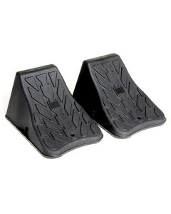 Wheel Chock; Towpower; Black Plastic; Set of 2
