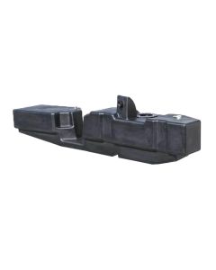 Fuel Tank; XXL; 52 Gallon Capacity; Polyethylene; With Cross-member Support Bracket/ Steel Strap Set/ Extruded Rubber Mounting Bushings/ 2 Rollover Safety Vent Valves/ Vent Hoses/ Seals/ Clamps
