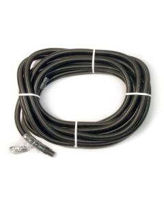 Sewer Hose; 10 Foot Length; Fixed Type; 1 Inch Diameter; Black; With Fittings
