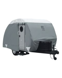 Micro Trailer Cover; PolyPRO ™ 3; For Receiver Hitch Trailer; Fits 10 Foot To 12 Foot Length Trailer; 6 Foot Width Trailer Body; All Weather Protection; Water Repellent/ Water Resistant/ Breathable And Protection From Dirt/ Dust/ Scratch/ Snow/ Bird Dropp