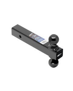Trailer Hitch Ball Mount; Class III/ IV; Fits 2 Inch Receiver; With Welded 2 Inch Ball 10000 Pound GTW 1000 Pound Tongue Weight/ 2-5/16 Inch Ball 16000 Pound GTW ,600 Pound Tongue Weight; 0 Inch Drop and 0 Inch Rise; Non Swivel; Non Extendable; 2 Inch Squ